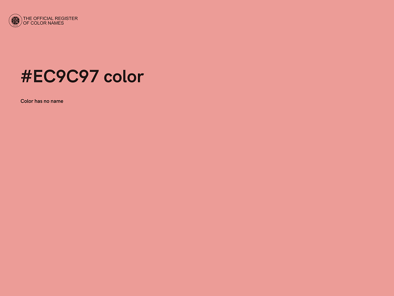 #EC9C97 color image