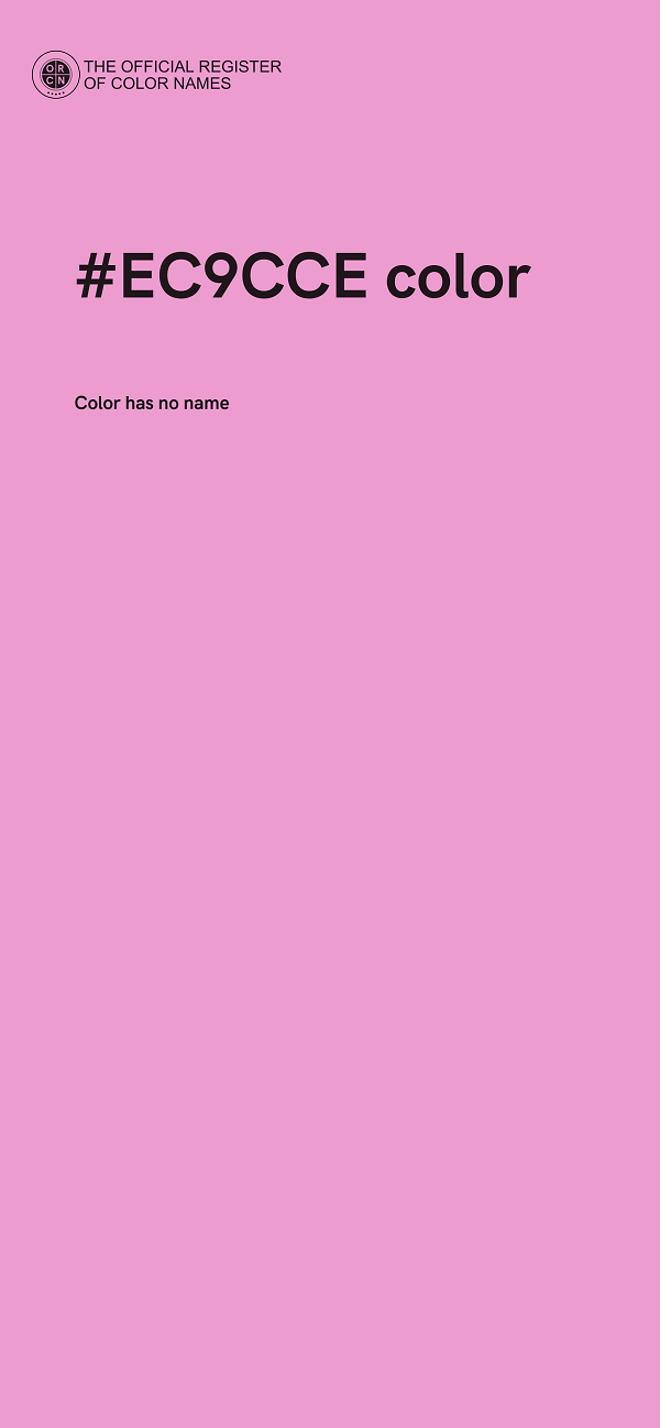 #EC9CCE color image