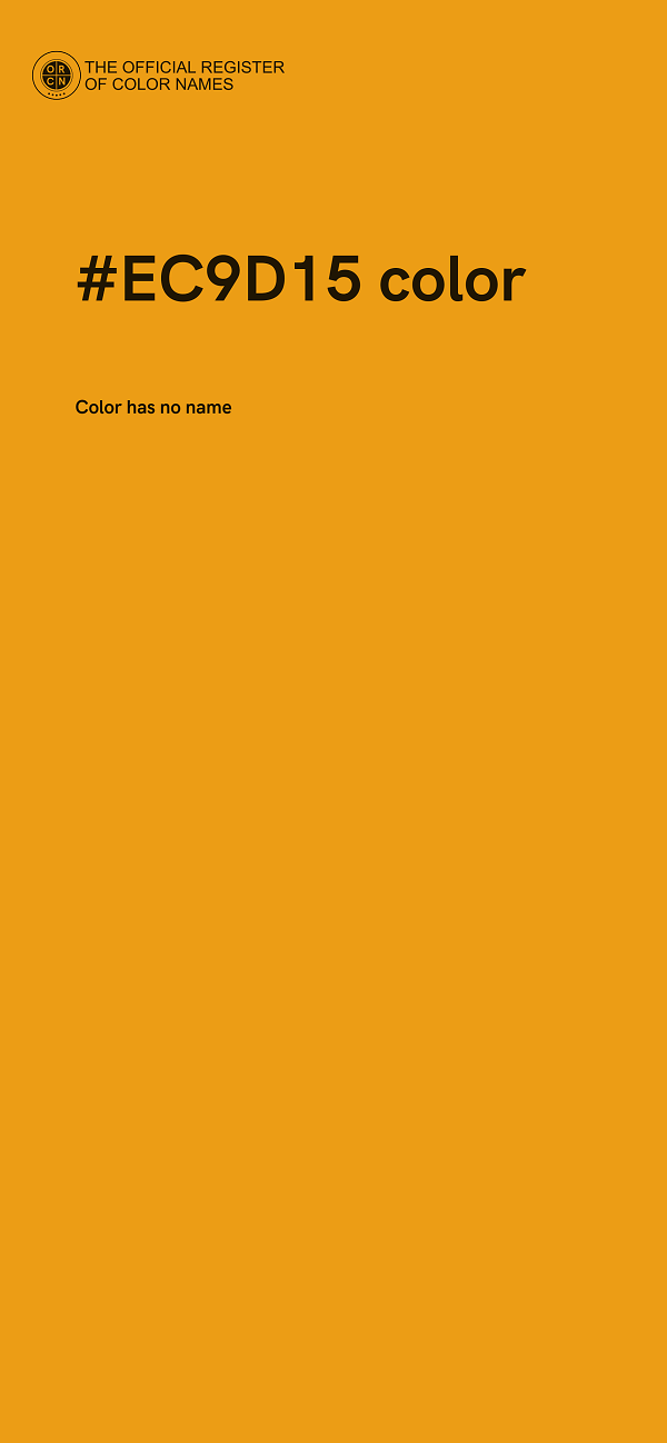 #EC9D15 color image