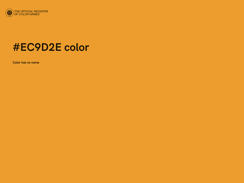 #EC9D2E color image