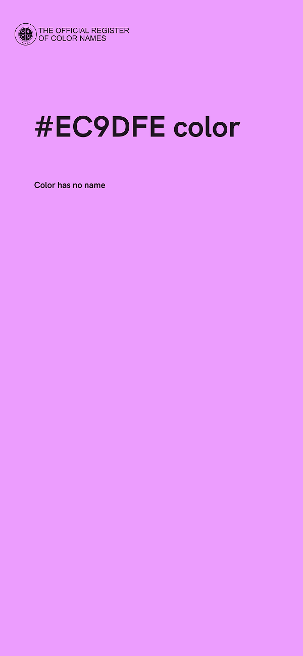 #EC9DFE color image