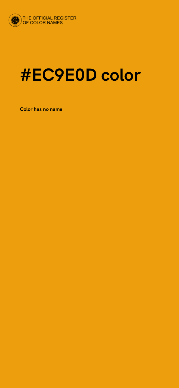 #EC9E0D color image