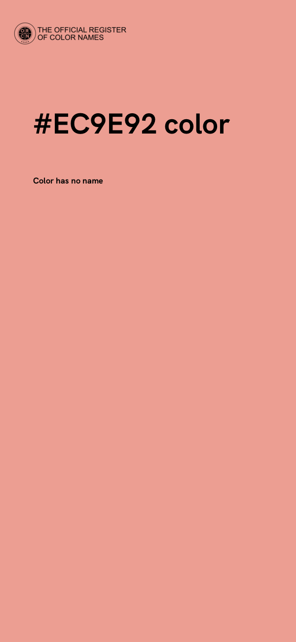 #EC9E92 color image