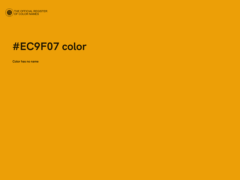 #EC9F07 color image