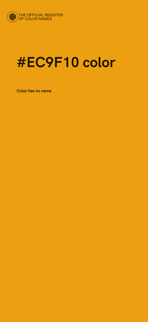 #EC9F10 color image
