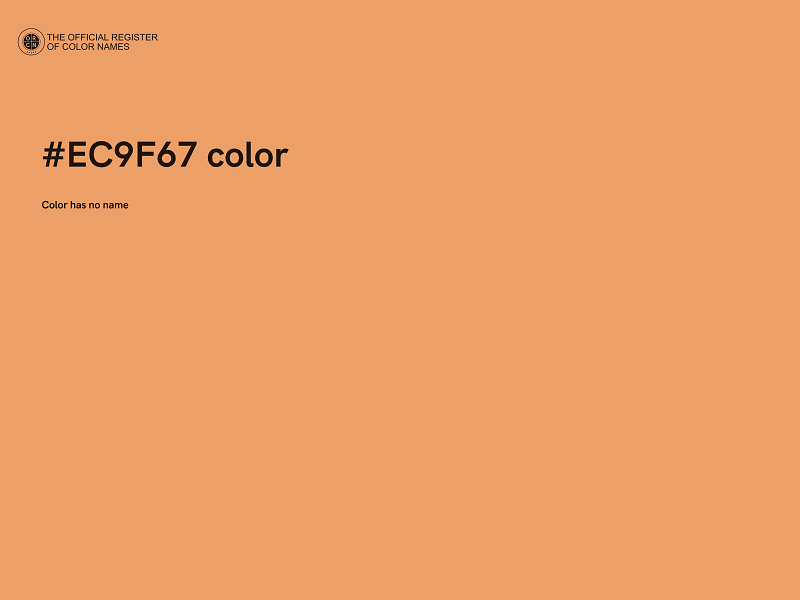 #EC9F67 color image