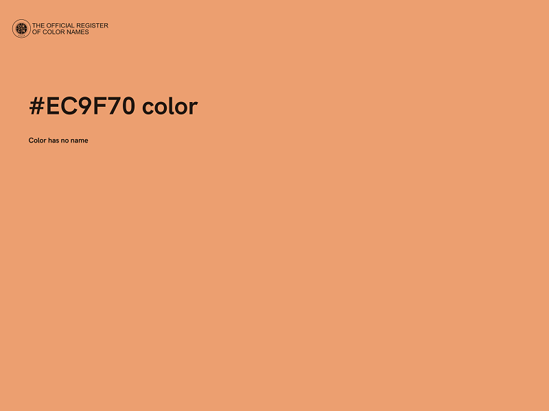 #EC9F70 color image