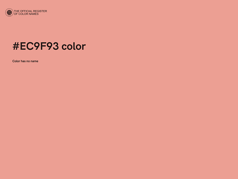 #EC9F93 color image