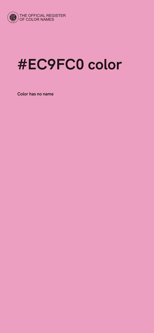 #EC9FC0 color image