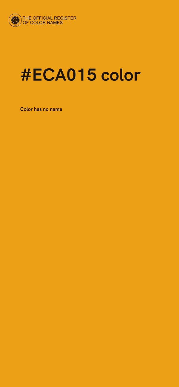 #ECA015 color image