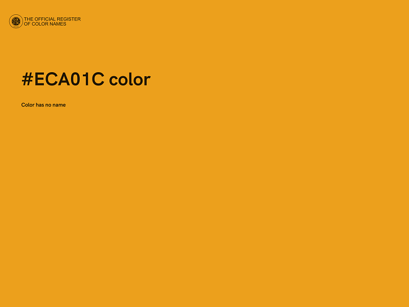 #ECA01C color image