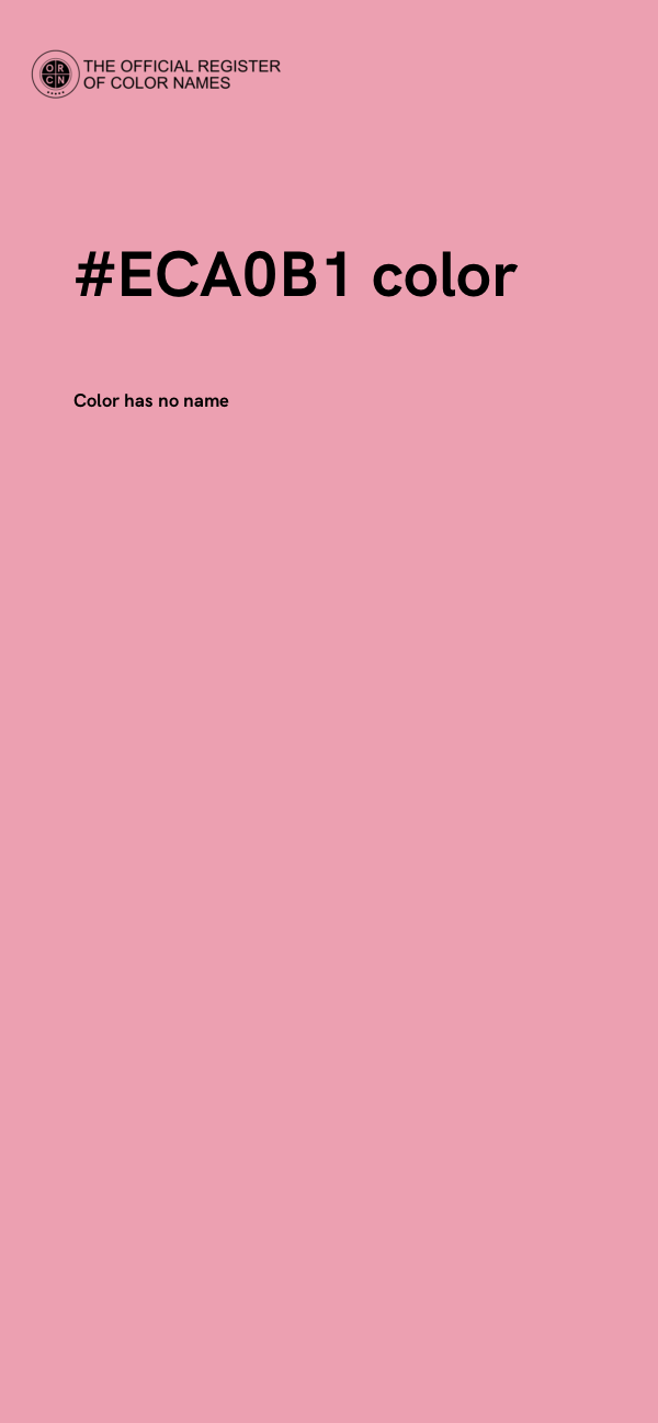 #ECA0B1 color image