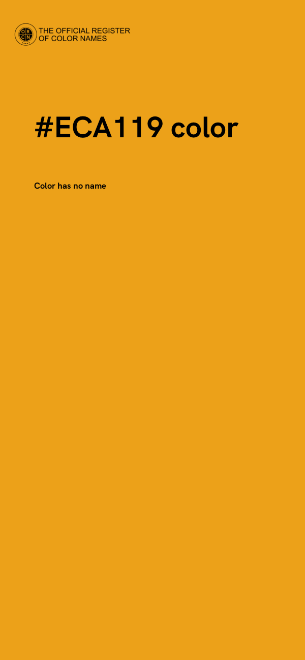 #ECA119 color image
