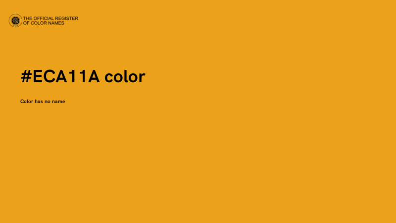 #ECA11A color image