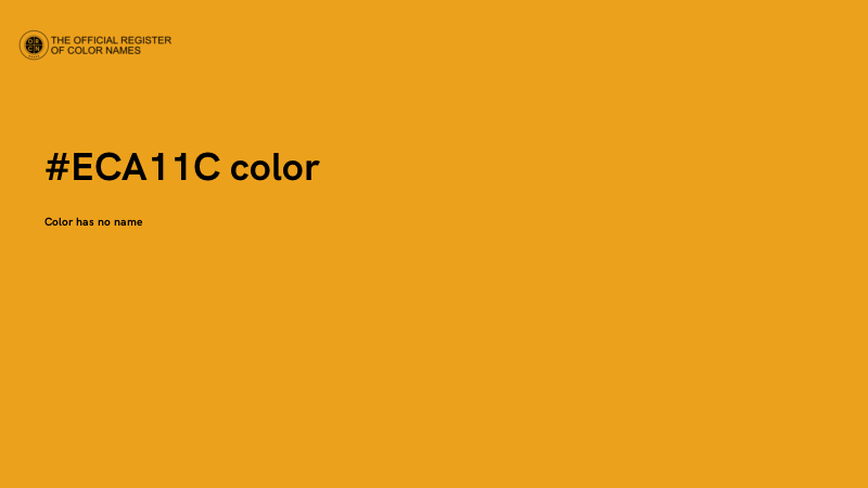 #ECA11C color image