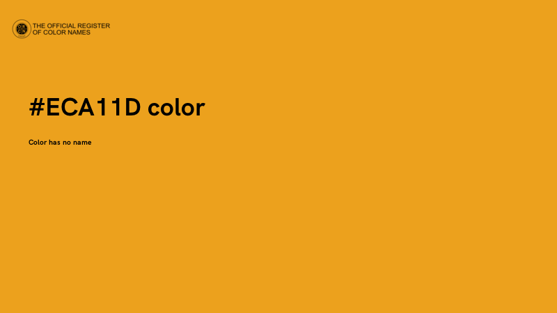 #ECA11D color image