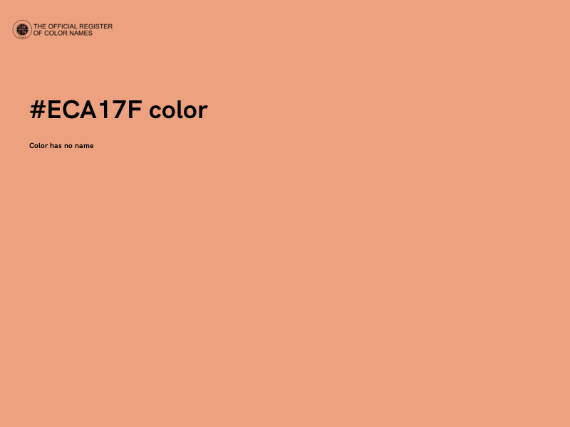 #ECA17F color image