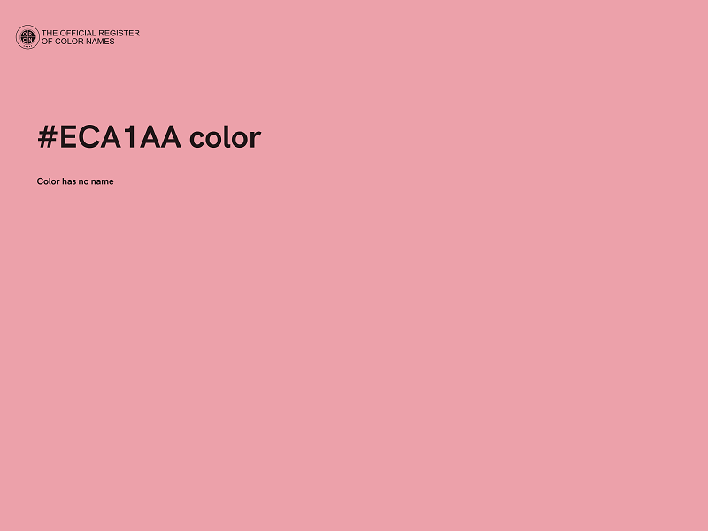 #ECA1AA color image