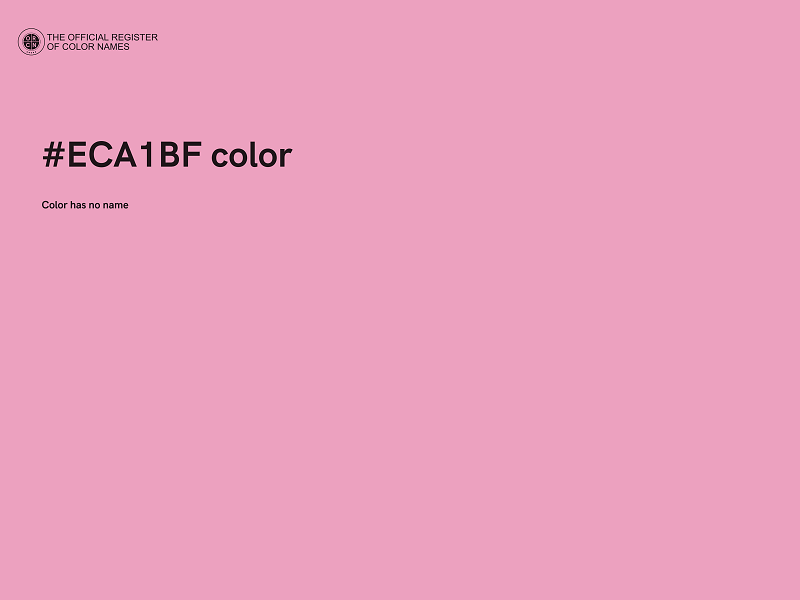 #ECA1BF color image