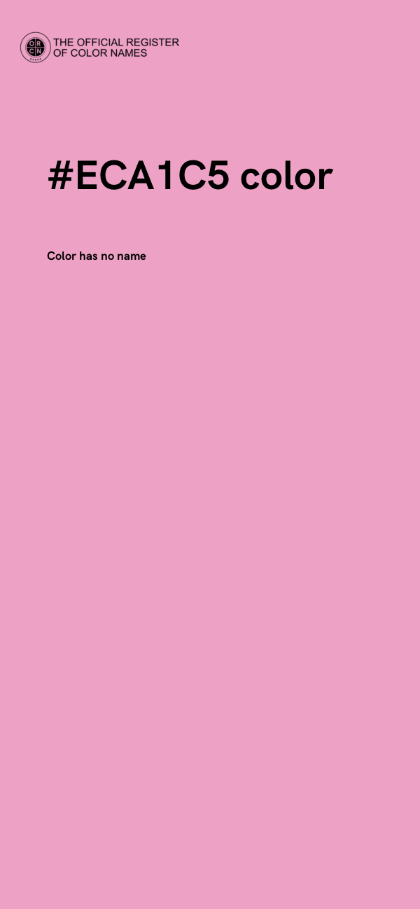 #ECA1C5 color image
