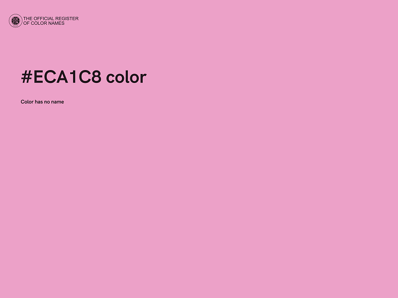 #ECA1C8 color image