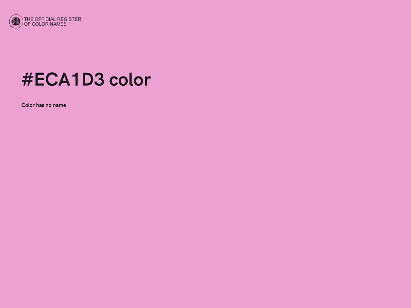 #ECA1D3 color image