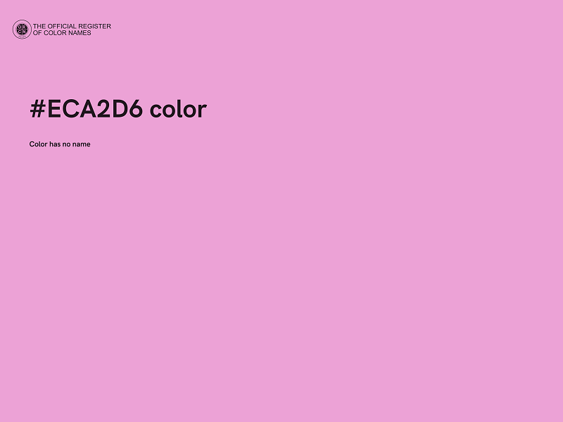 #ECA2D6 color image