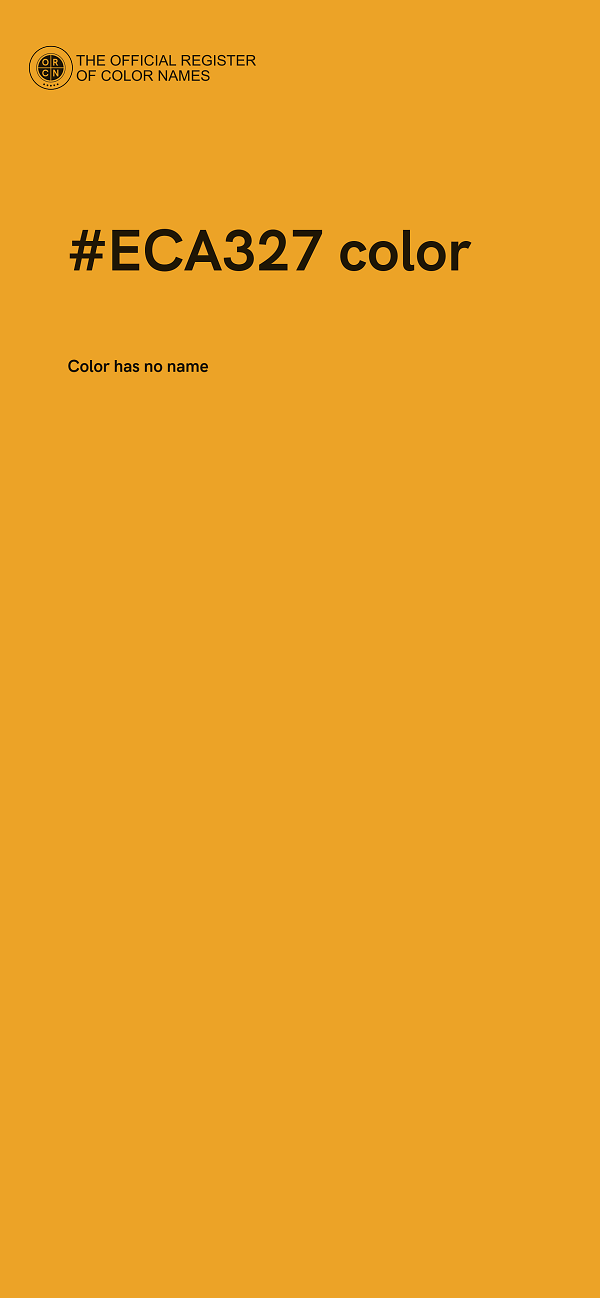 #ECA327 color image