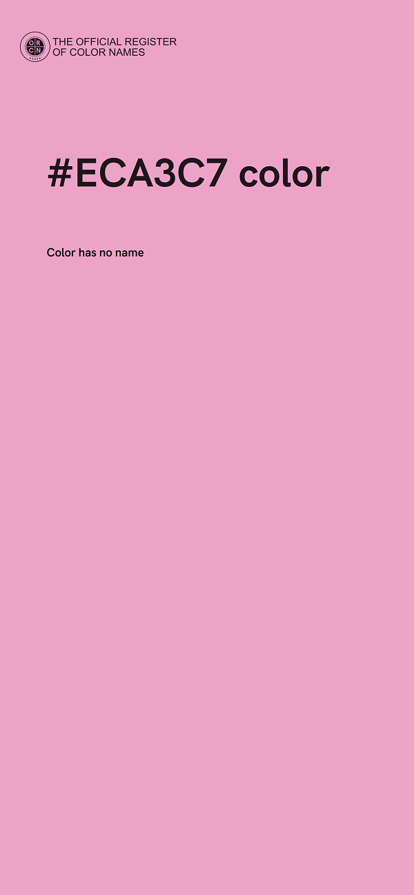 #ECA3C7 color image