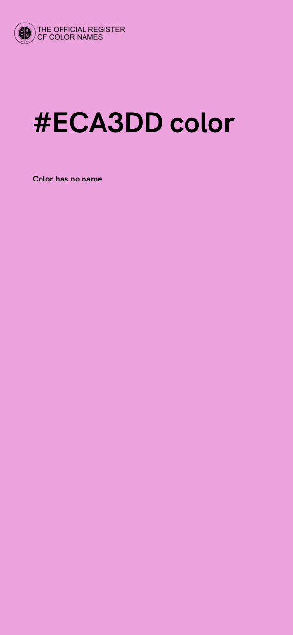 #ECA3DD color image