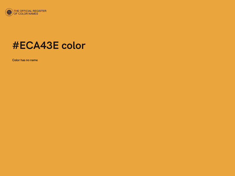 #ECA43E color image