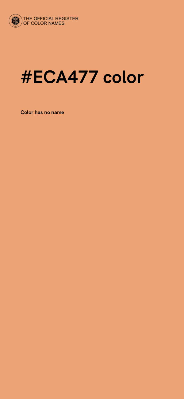 #ECA477 color image