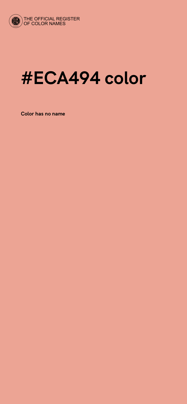 #ECA494 color image