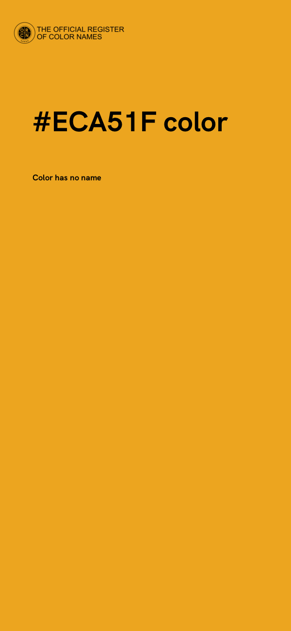 #ECA51F color image