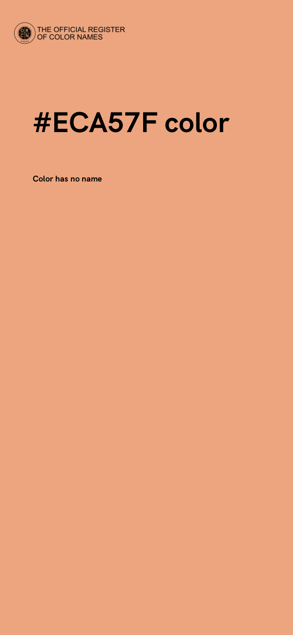 #ECA57F color image