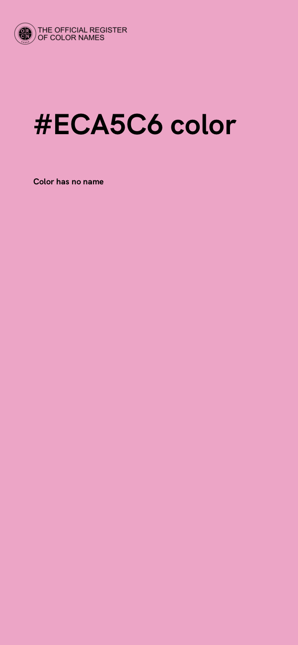 #ECA5C6 color image