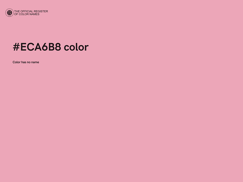 #ECA6B8 color image