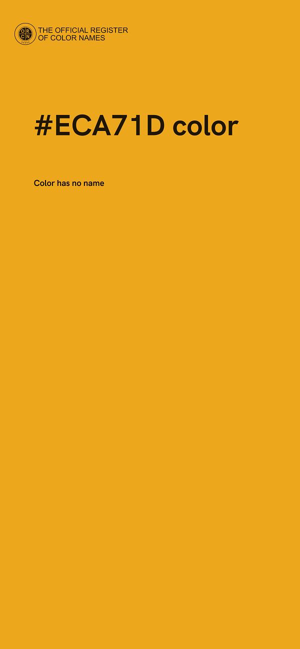 #ECA71D color image