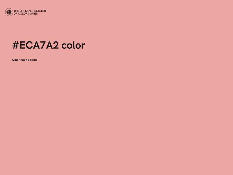 #ECA7A2 color image