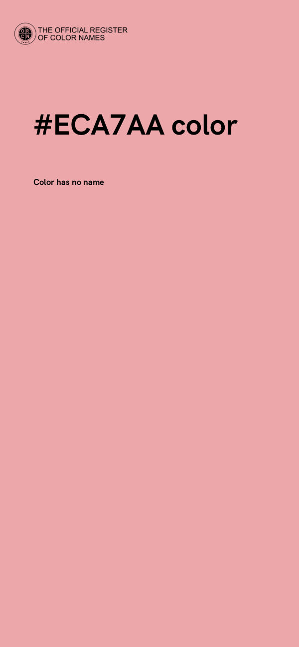 #ECA7AA color image