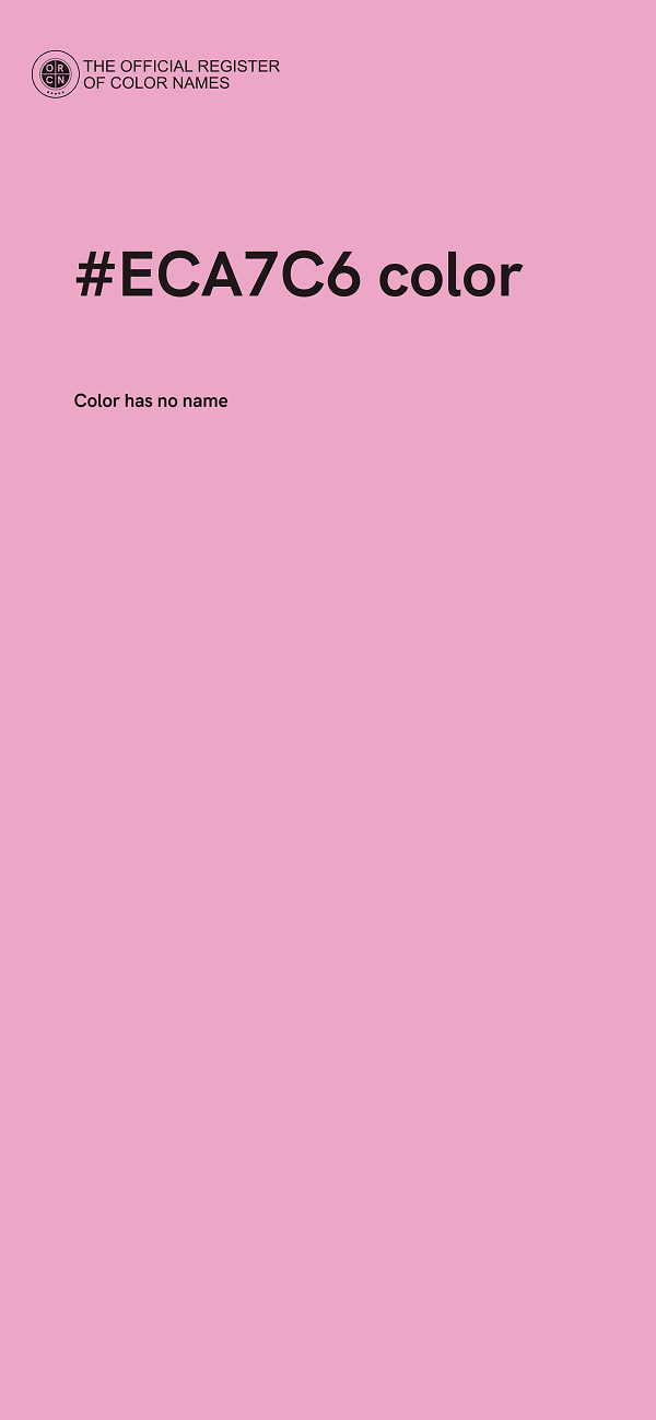 #ECA7C6 color image