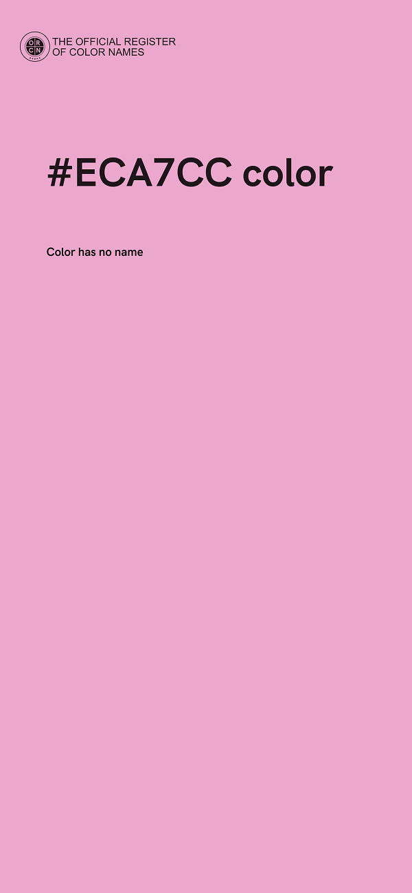 #ECA7CC color image