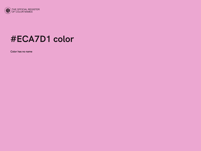 #ECA7D1 color image