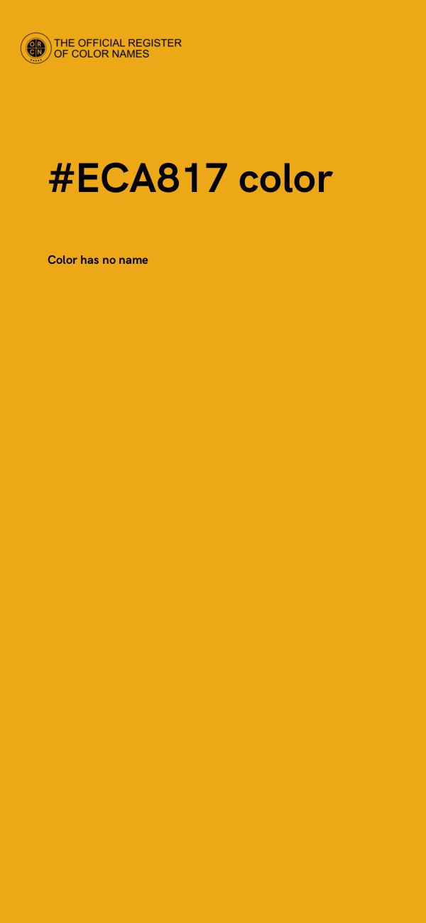 #ECA817 color image