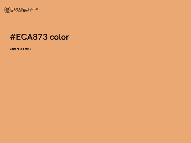 #ECA873 color image