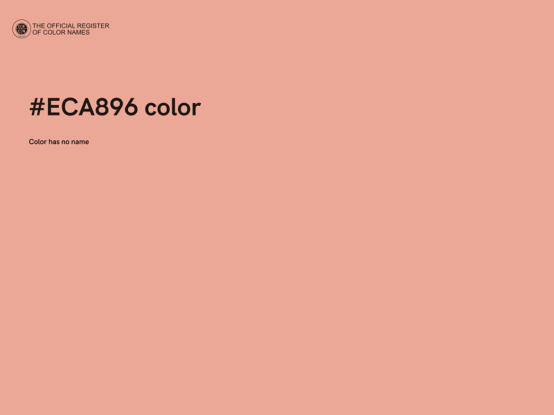 #ECA896 color image