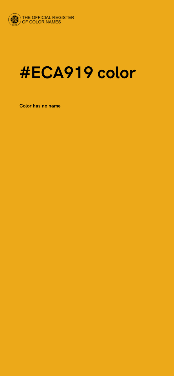 #ECA919 color image