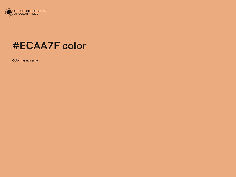 #ECAA7F color image