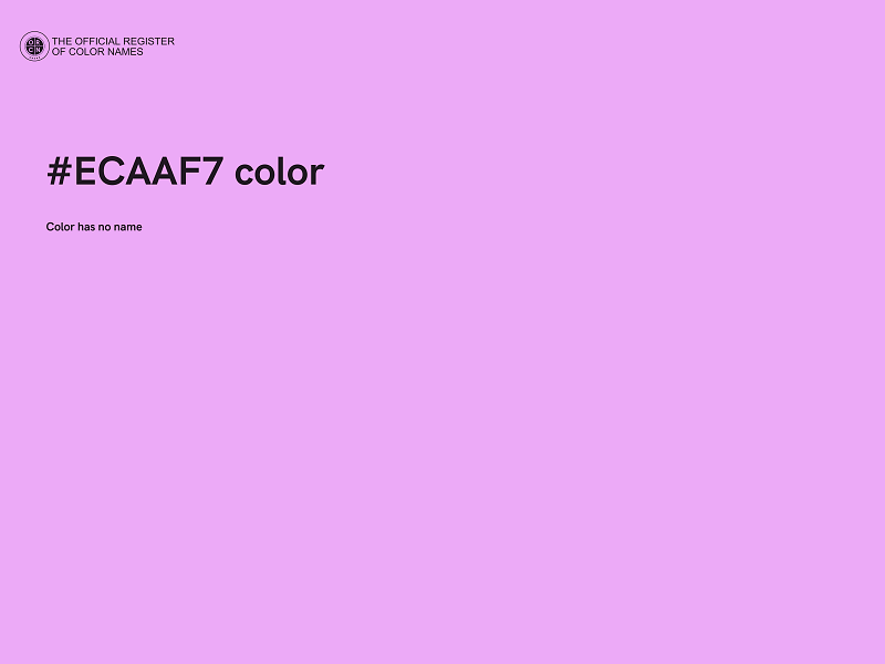 #ECAAF7 color image