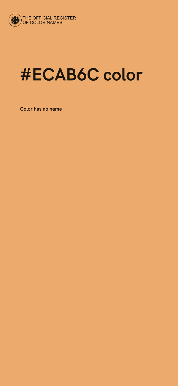 #ECAB6C color image